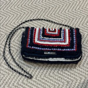 Chic Multicolor Beaded Clutch